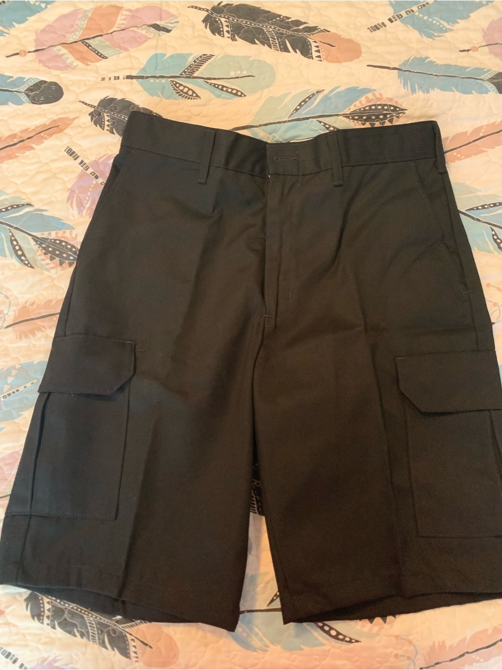 New Men's Black Work Cargo Shorts lot of 3 pairs- Classic Utility Style